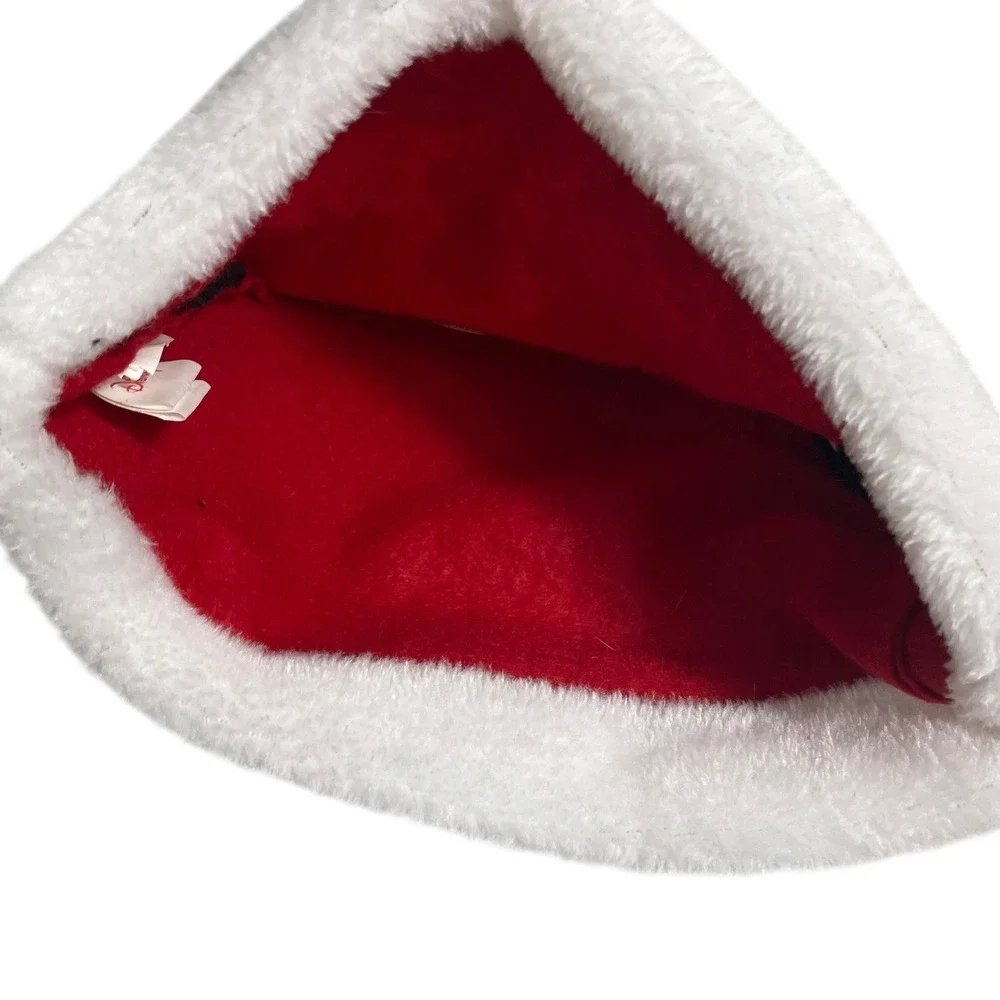 Disney Mickey Mouse‎ Santa Hat Kids Holiday Christmas Fleece Plush Ears